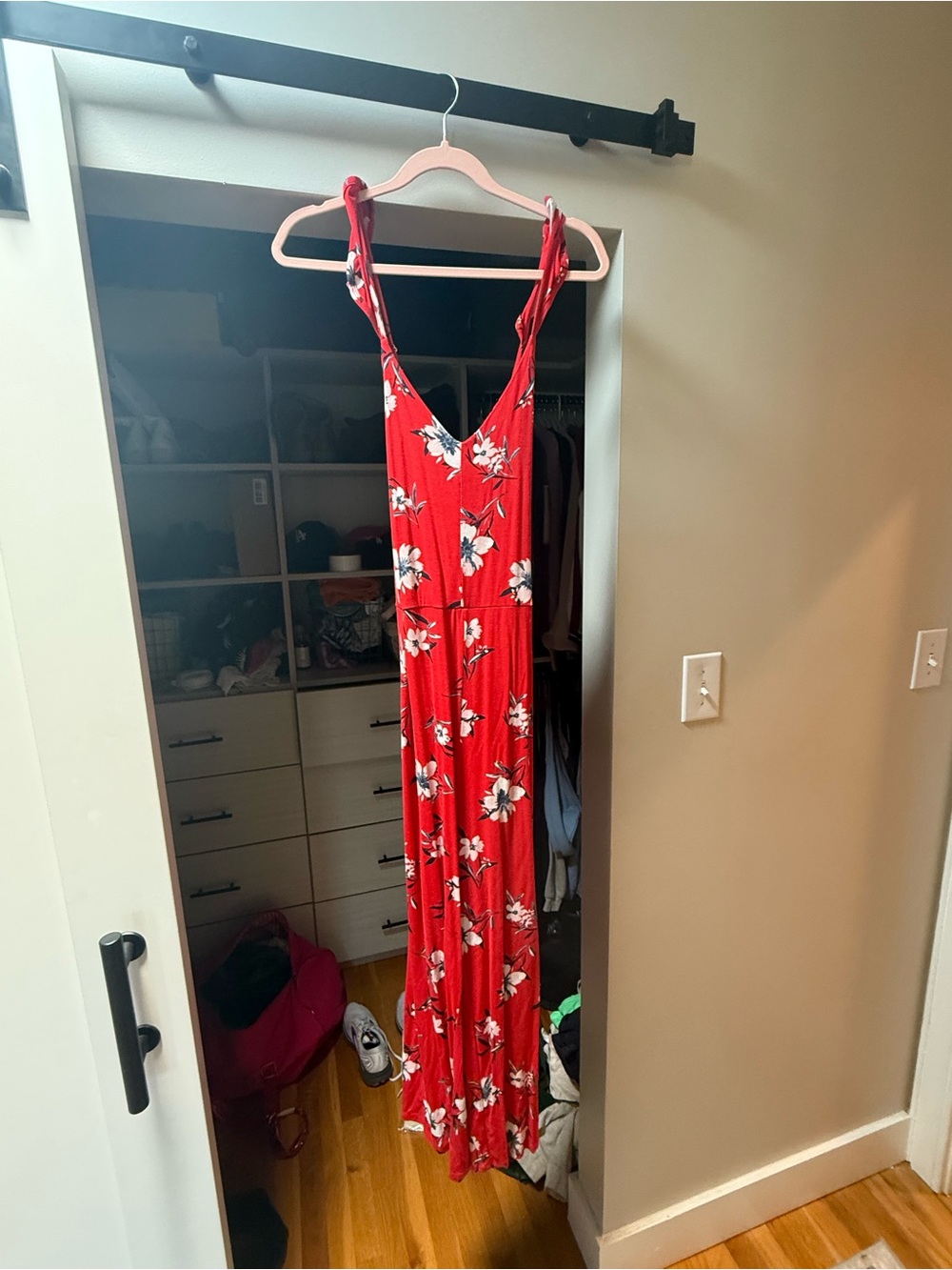 Red Floral jumpsuit